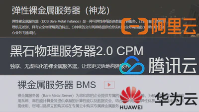 云厂商的裸金属服务
